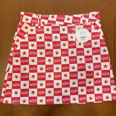 新品タグ付き  クアルトユナイテッド　ブロック柄スカート　M　　　の画像