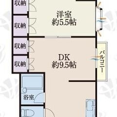 🉐初期費用３万円🙂１ＬＤＫで家賃３９０００円！池袋へ直通５９分の行田駅徒歩７分のマンション！入居翌月分家賃無料！ - 熊谷市