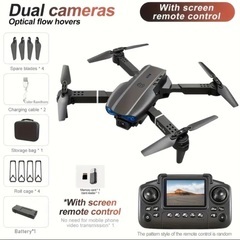新品【142】デュアルHDカメラ搭載 E99PROスクリーン操作 折りたたみドローンの画像