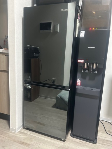 Hisense ガラス張り冷蔵庫 2021年製 傷汚れなし美品！！