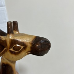 バリ島　木の置物　キリン麒麟🦒の画像