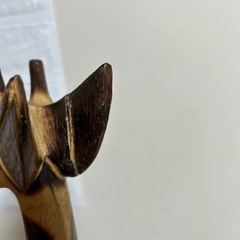 バリ島　木の置物　キリン麒麟🦒の画像