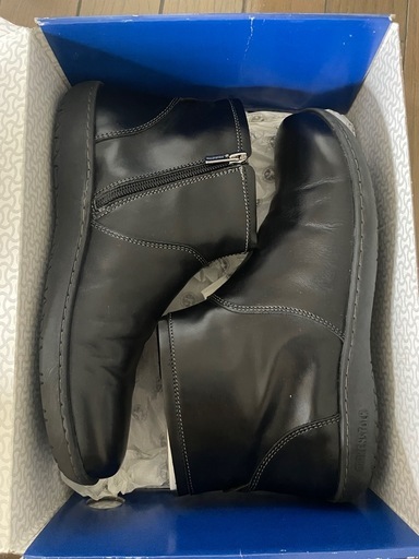 BIRKENSTOCK ベニントン40／ブラックレザーショートブーツ ２回使用の美品