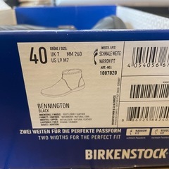 BIRKENSTOCK ベニントン／ブラックレザーショートブーツ 26.0cm ２回使用の超美品の画像