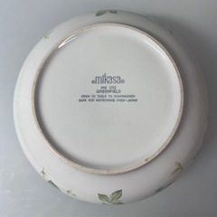 ❤️洋食器❤️ブルー花柄　mikasa サラダボウルの画像