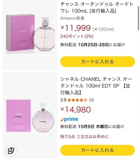 【新品・未使用❇️】CHANEL香水