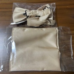 シャンパンゴールド 蝶ネクタイ & ポケットチーフ セットの画像
