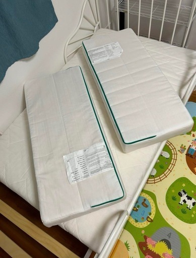 1/4まで！IKEA 子どもベッド　伸長式ベッド　すのこ&マットレス付き