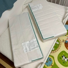 10月20日まで！IKEA 子どもベッド　伸長式ベッド　すのこ&マットレス付きの画像