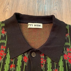 22ss　TTT MSW flower jacquard knit bestの画像