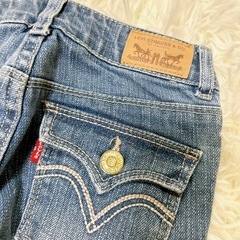 キッズ　リーバイス　ラメ入り デニムパンツ　110cmの画像