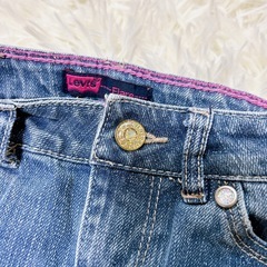 キッズ　リーバイス　ラメ入り デニムパンツ　110cmの画像