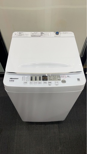 ★中古美品！訳あり激安Hisense製5.5㎏全自動洗濯機　2023年　