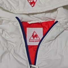 le coq sportif ルコック ダウンベスト ゴルフ レディース フードの画像
