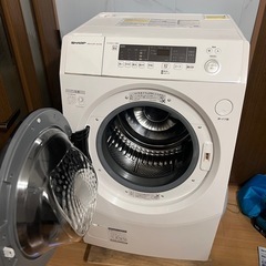 美品　シャープ　ES-H10E 2022年購入　洗濯10k 乾燥6k 大容量　ドラム式洗濯乾燥機の画像
