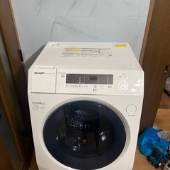美品　シャープ　ES-H10E 2022年購入　洗濯10k 乾燥6k 大容量　ドラム式洗濯乾燥機の画像