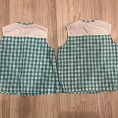 はくさん幼稚園　夏用スモック(110cm×1枚、100cm×1枚)の画像