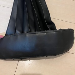LOWRYS FARM✨人気プリーツデザイン✨トートバッグ✨ハンドバッグ✨黒色✨の画像