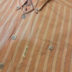 TRUSSARDI✨ストライプ半袖シャツ✨ブラウス✨メンズ男性✨の画像