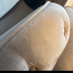 美品 LOWYA ベルベット調ソファーの画像