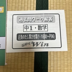 進学ゼミWin 塾専用問題集　中1 数学 過去問ワーク 正の数・負の数 テスト対策の画像