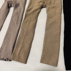 【あったか・3点セット】女の子　インナー　タイツ　スパッツ　ボトムス　95サイズの画像