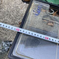 詳細不明 水槽 幅約40cm 蓋 石付き 魚 鑑賞 アクリル水槽の画像