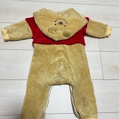 くまのプーさん　なりきり　着ぐるみロンパース　もこもこ　80の画像