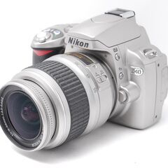 【コスパ抜群！】人気メーカーのNikonで一眼デビュー D40 希少グレーモデルの画像