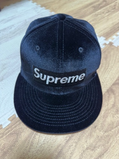 その他 Supreme Velour Box Logo New Era Black