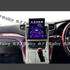 9.7インチ 縦型 20系 アルファード ヴェルファイア 専用 パネル iPhone CarPlayの画像