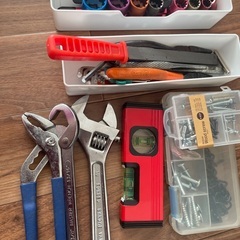 色々道具箱と道具の画像