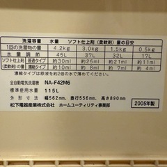 洗濯機の画像