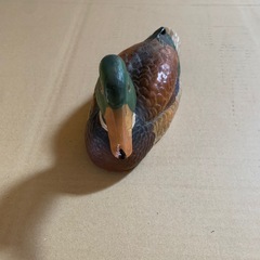 陶器　鴨の置物の画像