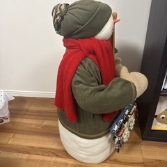 クリスマス装飾 スノーマン　約90cmの画像