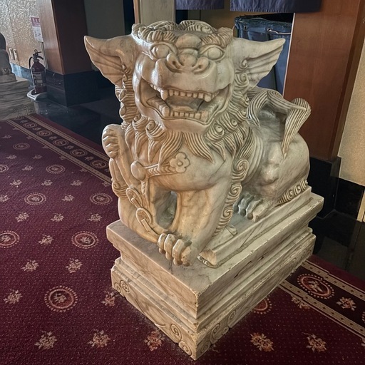 シーサー 石彫り 石像 置き物 オブジェ 厄除け 計4体(1体から取引可能)