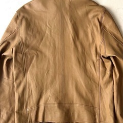 XL美品‼️メンズビギベージュ ラムレザー ジャケット‼️の画像