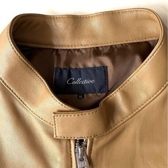 XL美品‼️メンズビギベージュ ラムレザー ジャケット‼️の画像