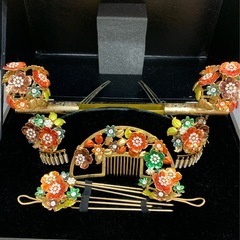 ウェディングヘア　花嫁かんざしセットぷちレンタル￥3800…