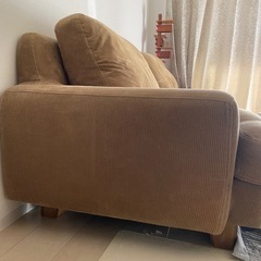ウニコ　オットマン付き 3人掛けソファの画像
