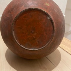 銅器　双耳　花瓶　吉秀 
の画像