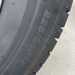 ブリヂストン　スタッドレスタイヤ　ホイール付き　225/65R17 VRX3の画像
