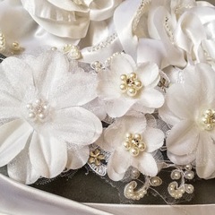 ウェディング髪飾り　ヘッドドレスぷちレンタル各種　￥800〜