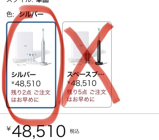 Panasonic EW-DT88-S音波振動歯ブラシ
ドルツ