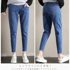 マタニティデニムパンツ（4XLサイズ）一度のみ着用の画像
