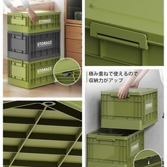 【✨新品✨】収納ボックス 折りたたみ式 大容量 キャスター付き プラスチックケース　3個の画像