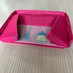 折りたたみ式おままごとお片付けボックスピンクの画像
