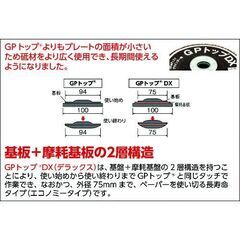 TRUSCO中山　GPトップ DX(デラックス)  未使用 1枚ごとバラ売り サンダー用ペーパーバフの画像