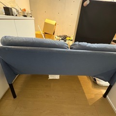 IKEAソファ　ブルーの画像