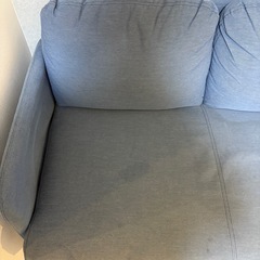 IKEAソファ　ブルーの画像